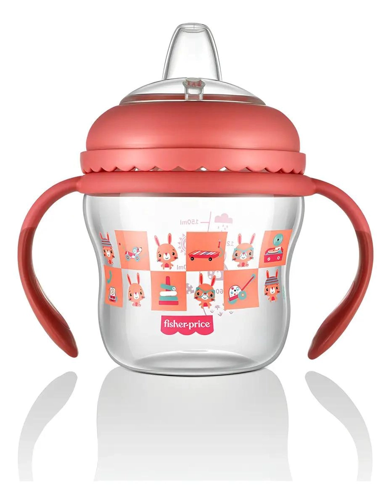 VASO FISHER PRICE ENTRENA FIRST MOMENTS RO 150 ML BB1056 ROSA - 6