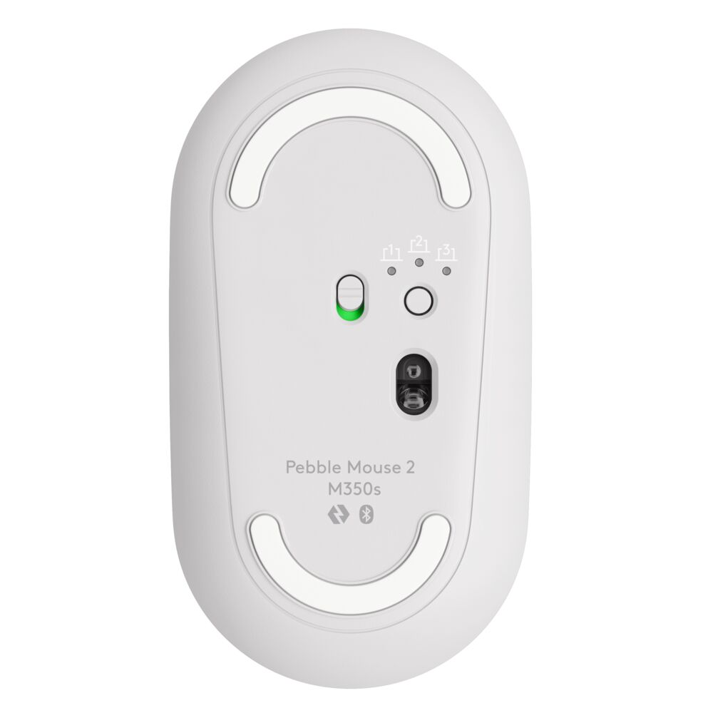 MOUSE INALÁMBRICO LOGITECH PEBBLE 2 BLANCO M350S - 3