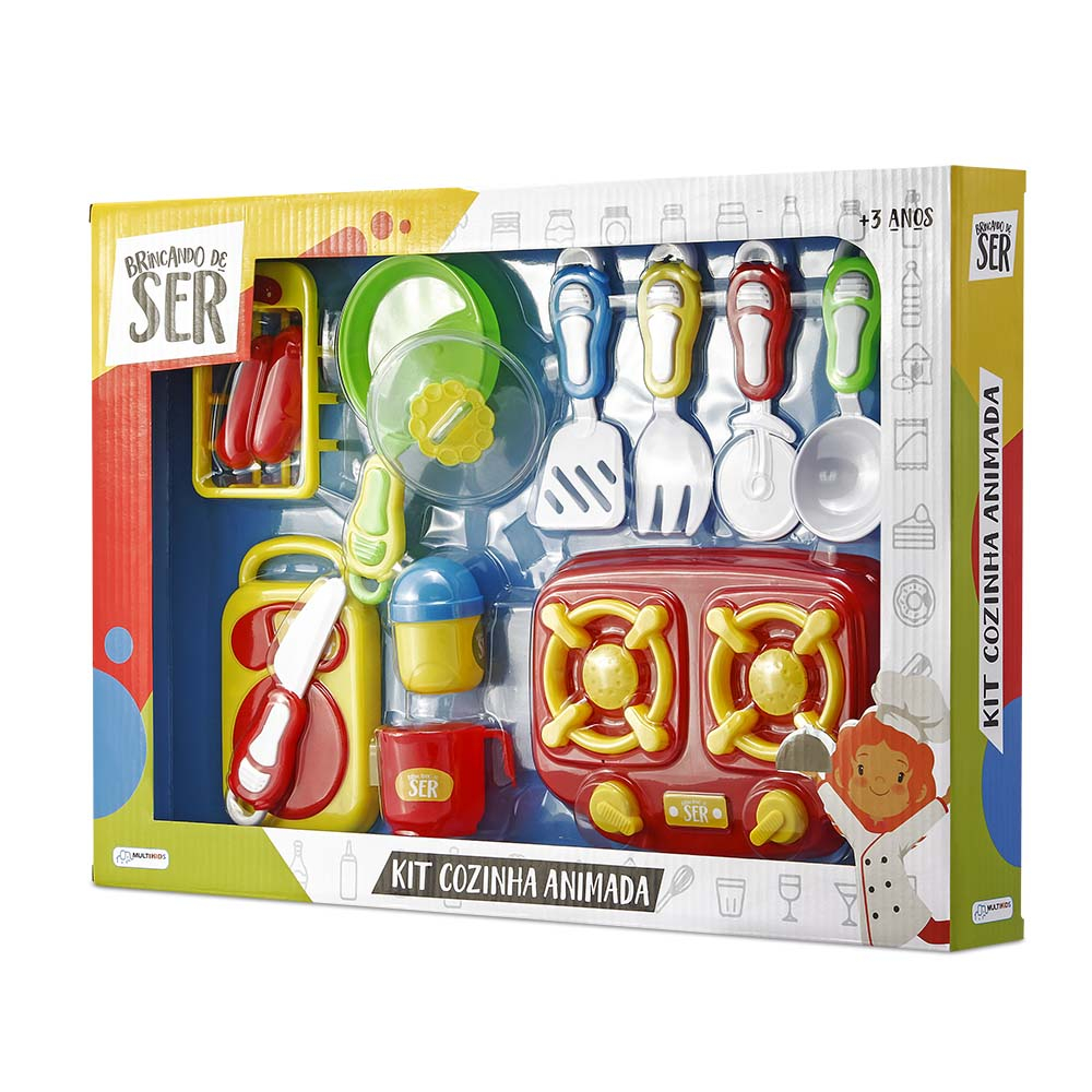 JUGUETE MULTILASER JUGANDO A SER COCINA ANIMADA MULTIKIDS BR955 - 1