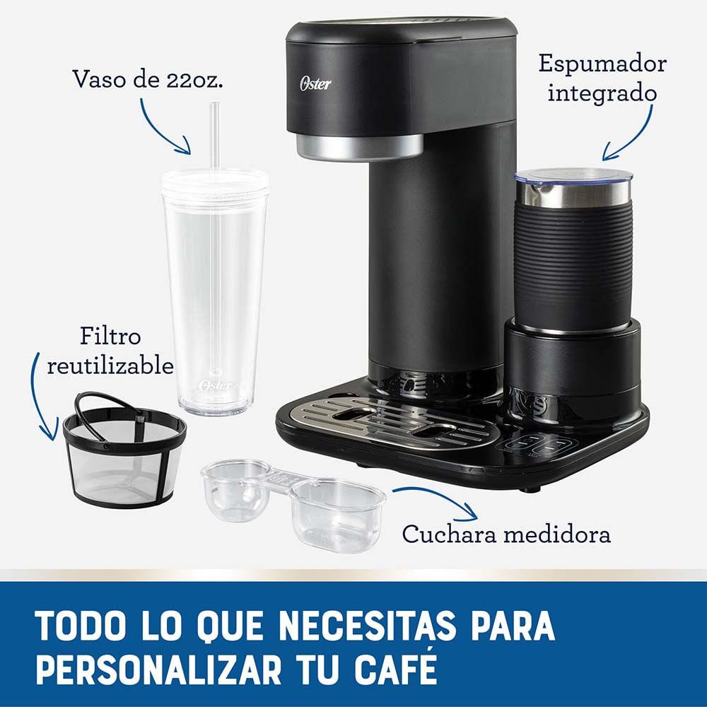CAFETERA OSTER LATTE CON ESPUMADOR NEGRO BVSTDC02B - 7