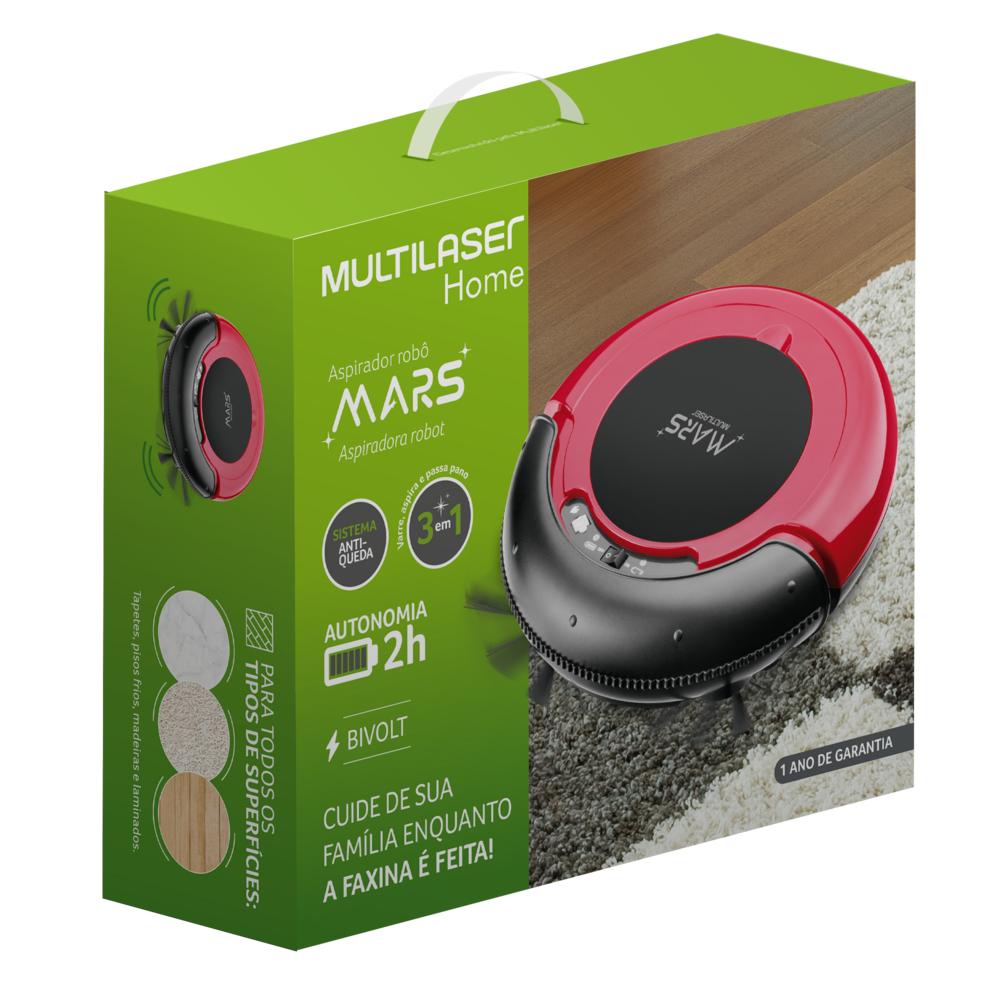 ASPIRADORA MULTILASER ROBOT MARS 3 EN 1 HO041 - 2