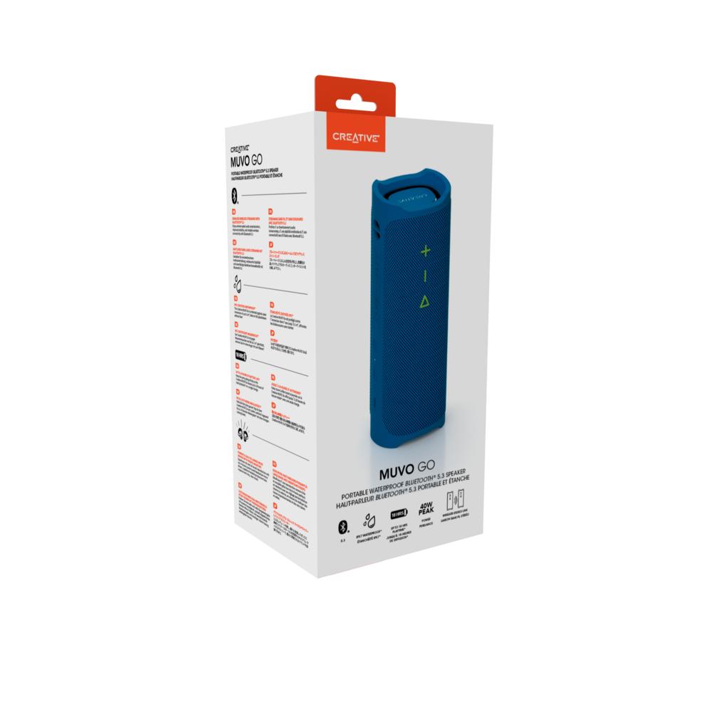 PARLANTE BLUETOOTH CREATIVE PORTATIL MUVO GO AZUL - 4