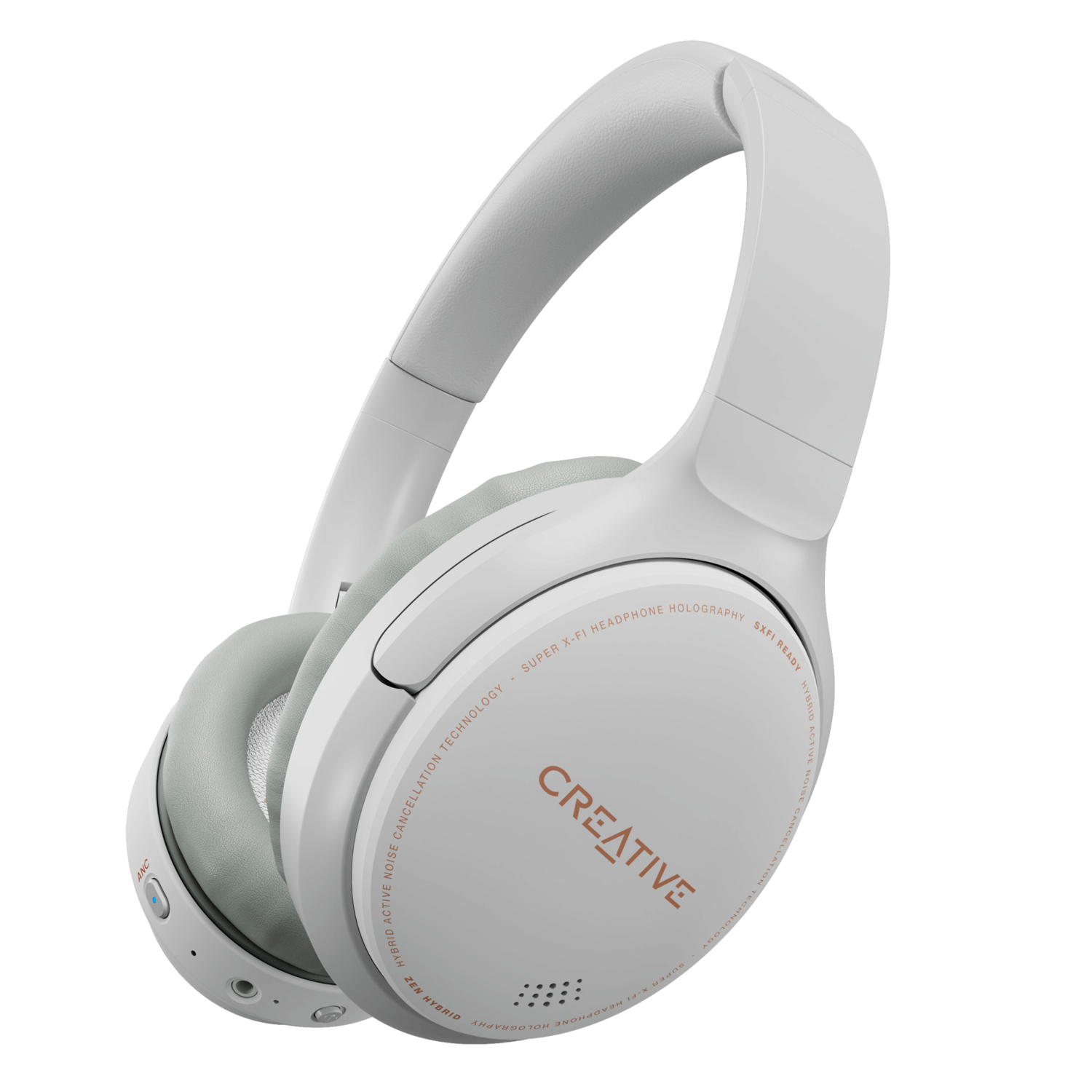 AUDIFONO INALAMBRICO CREATIVE ZEN HYBRID ANC BLANCO BT 5.0 - 5