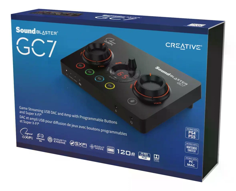 TARJETA DE SONIDO CREATIVE DAC USB SOUND BLASTER GC7 - 3