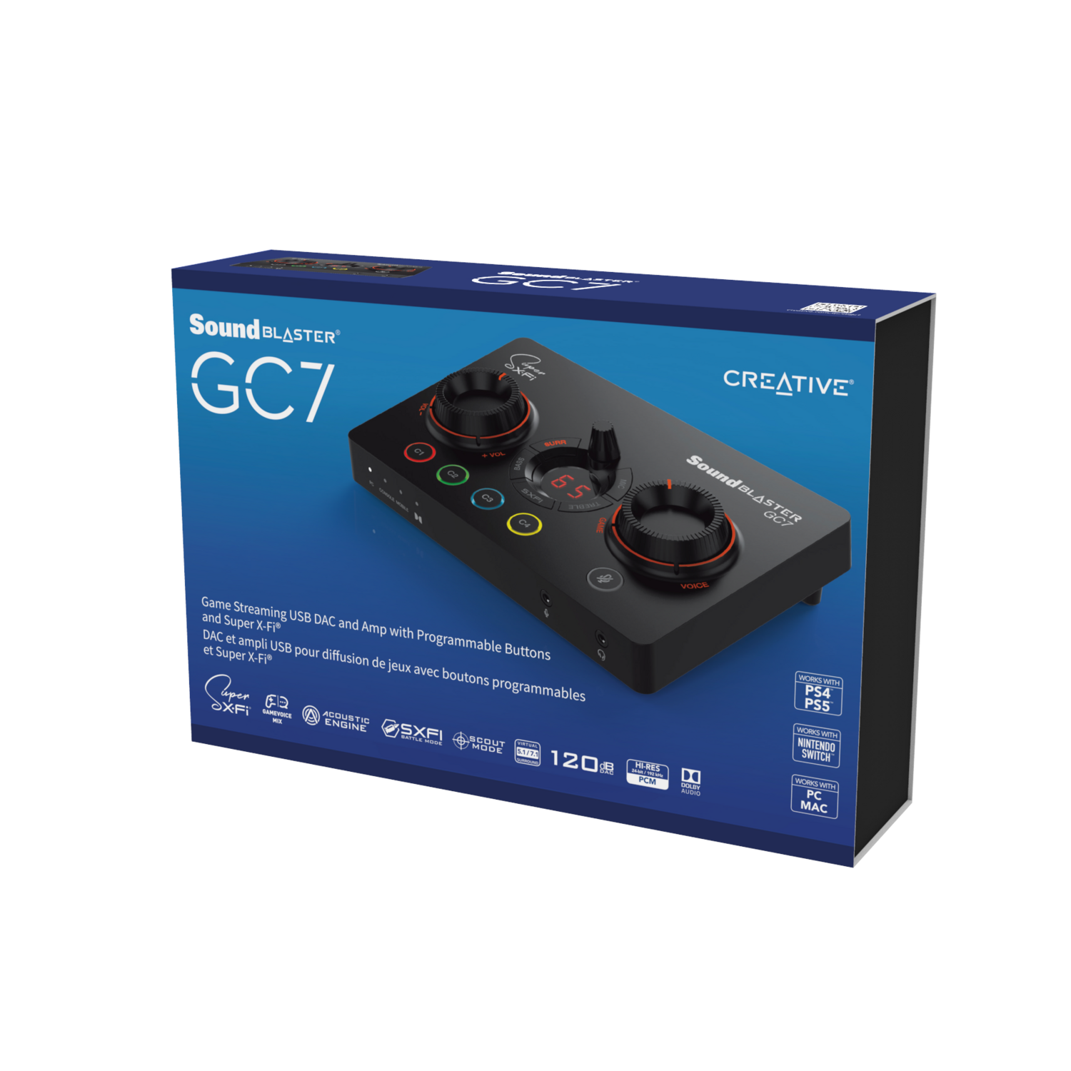 TARJETA DE SONIDO CREATIVE DAC USB SOUND BLASTER GC7 - 3