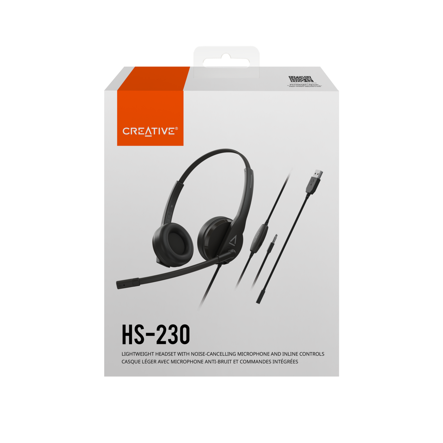 AUDIFONO HEADSET CREATIVE HS-230 NEGRO USB Y 3.5 - 6