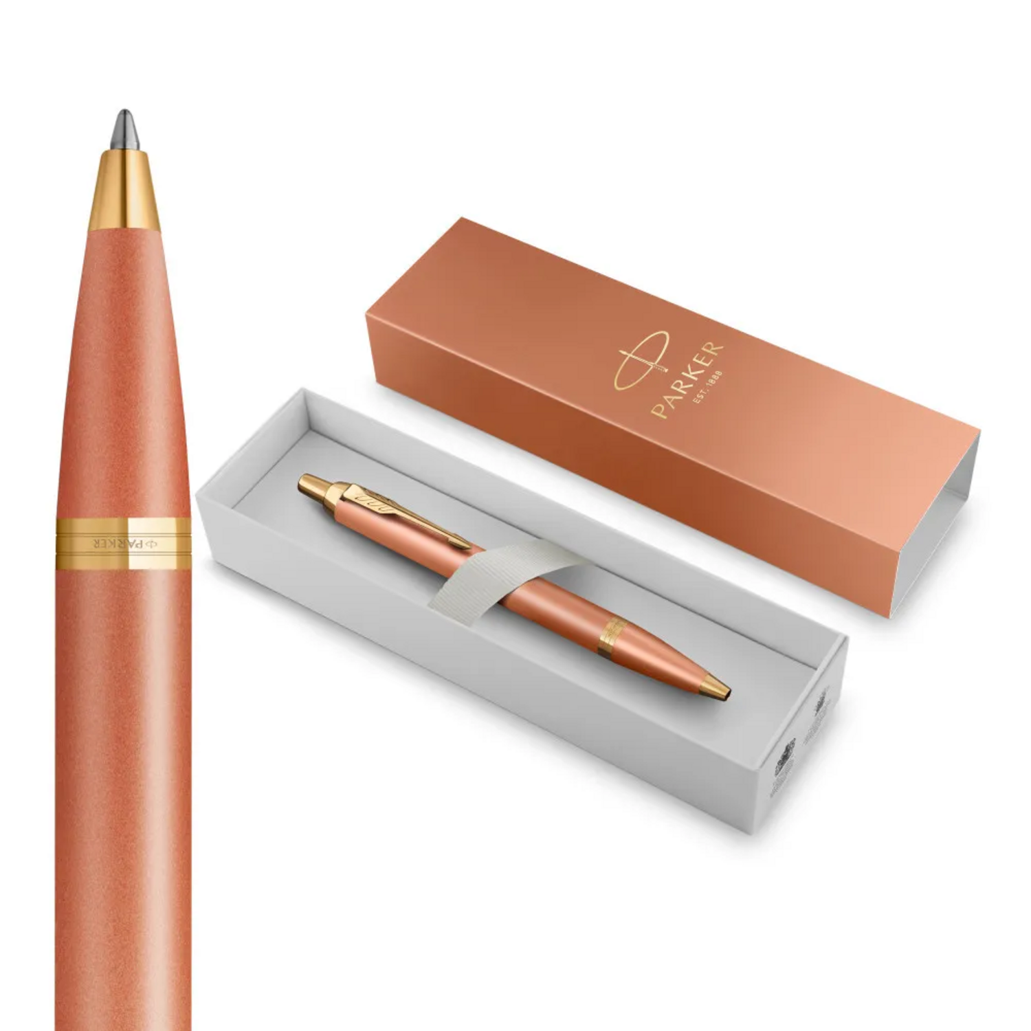 BOLIGRAFO PARKER IM WRITING RITUALS NARANJA MED TINTA AZUL - 1