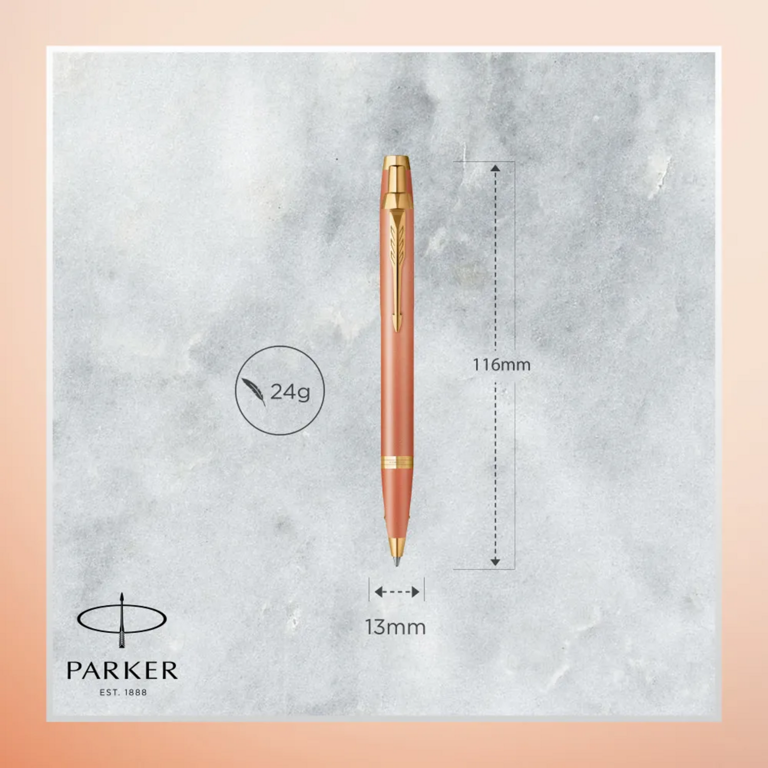 BOLIGRAFO PARKER IM WRITING RITUALS NARANJA MED TINTA AZUL - 3