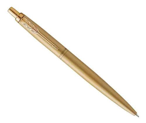 BOLIGRAFO PARKER JOTTER XL DORADO MATE PUNTA MED TINTA AZUL - 1