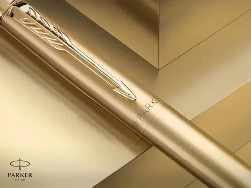 BOLIGRAFO PARKER JOTTER XL DORADO MATE PUNTA MED TINTA AZUL - 2