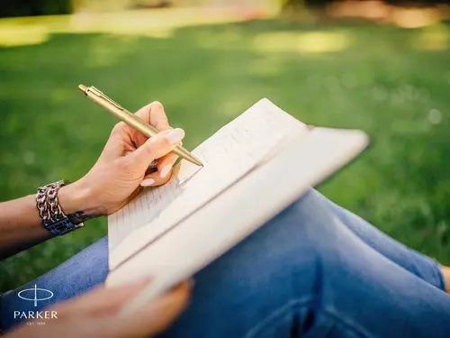 BOLIGRAFO PARKER JOTTER XL DORADO MATE PUNTA MED TINTA AZUL - 6