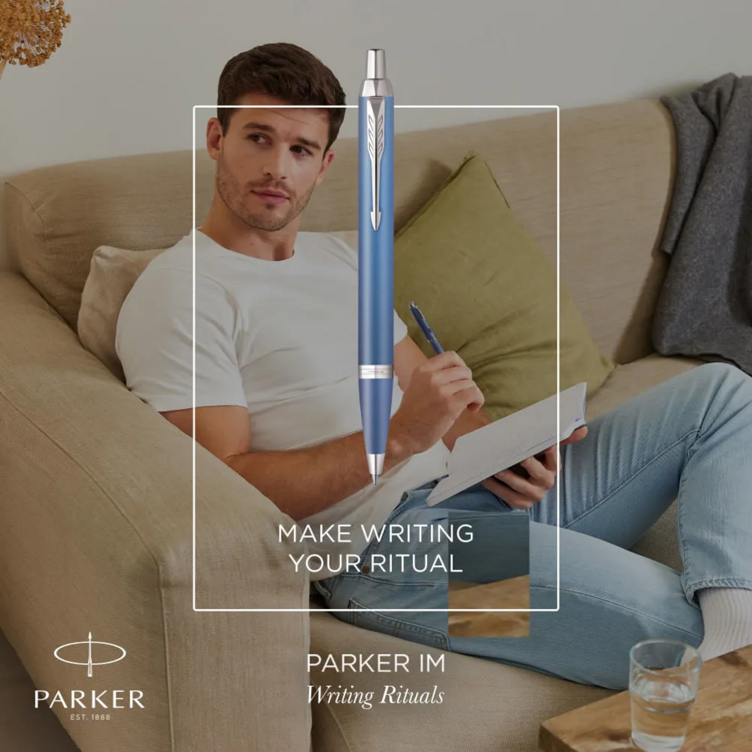 BOLIGRAFO PARKER IM WRITING RITUALS AZUL MED TINTA AZUL - 8