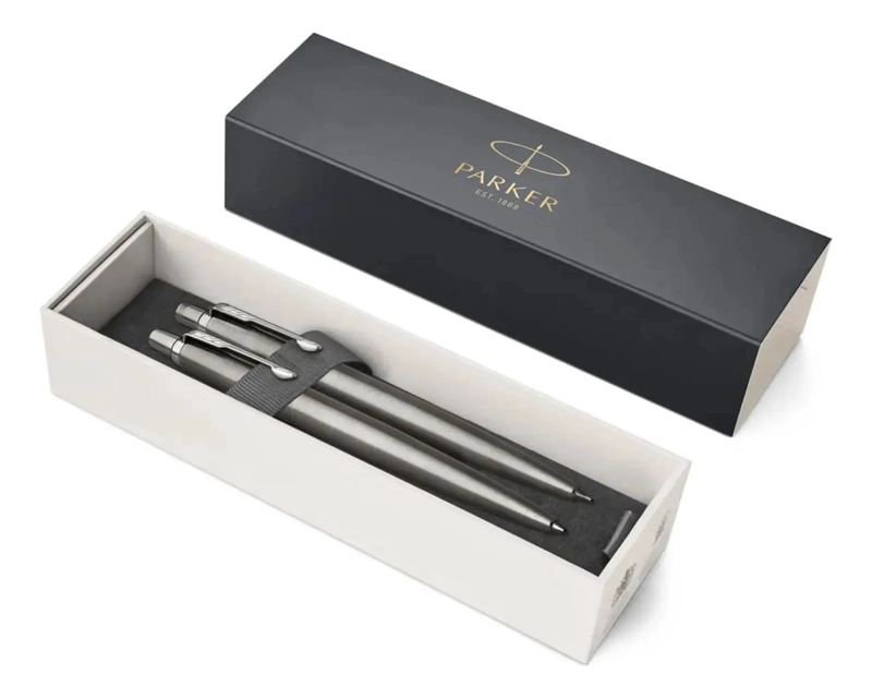 SET PARKER PACK BOLIGRAFO Y PORTAMINAS JOTTER ACERO AZUL - 7