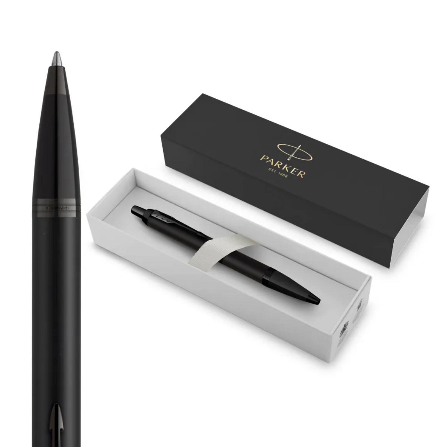 BOLIGRAFO PARKER IM ACHROMATIC NEGRO MATE TINTA NEGRA - 1