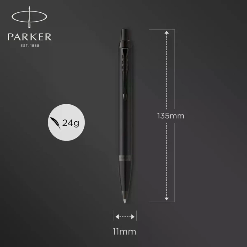 BOLIGRAFO PARKER IM ACHROMATIC NEGRO MATE TINTA NEGRA NEGRO - 4