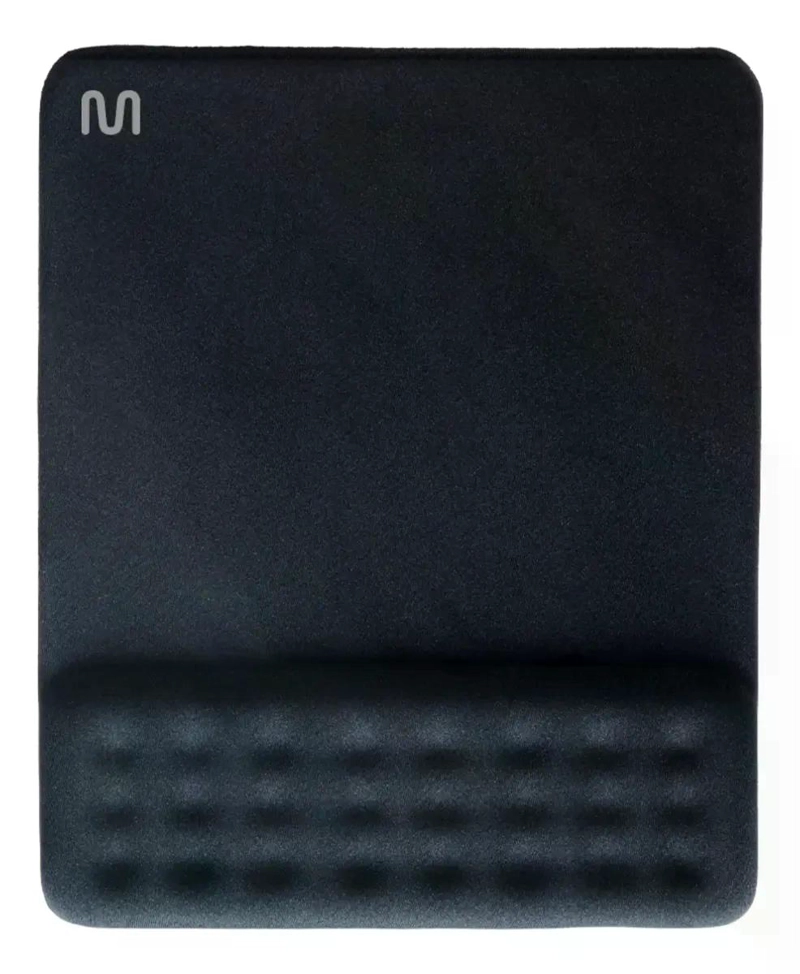 MOUSE PAD CON APOYA MUÑECAS GEL MULTILASER AC365 NEGRO - 1