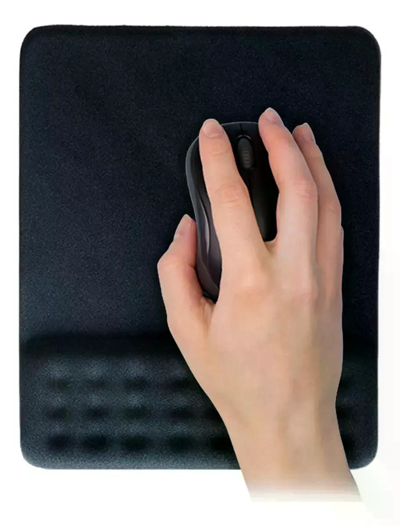MOUSE PAD CON APOYA MUÑECAS GEL MULTILASER AC365 NEGRO - 3