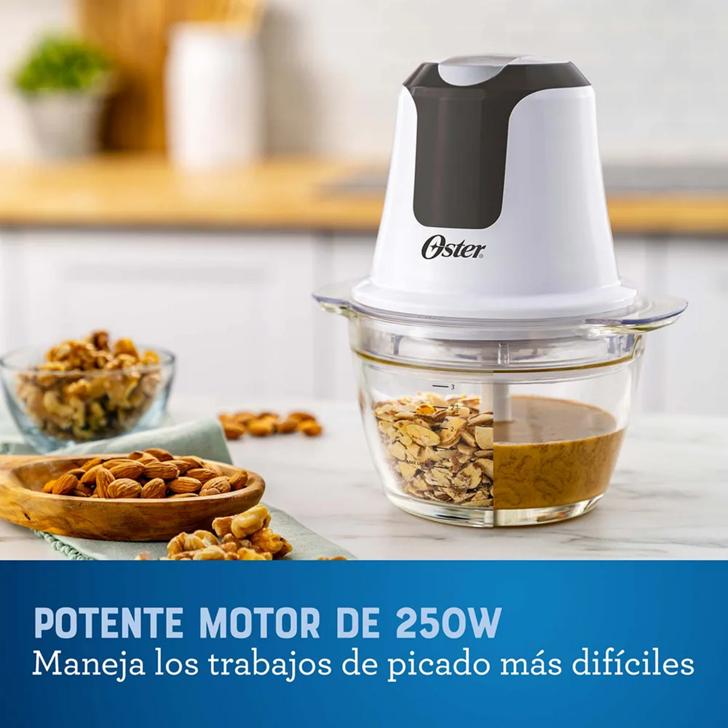 MINI PICADORA OSTER 3 TAZAS CON BOWL DE VIDRIO 2169812 - 6