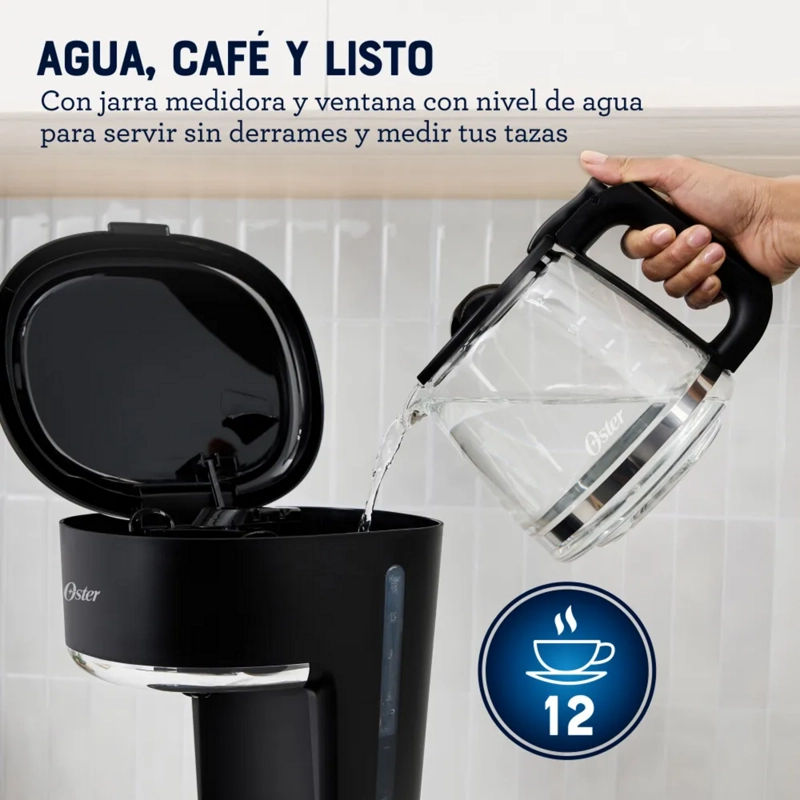 CAFETERA OSTER PROGRAMABLE 12 TAZAS MODELO 2217262 - 8