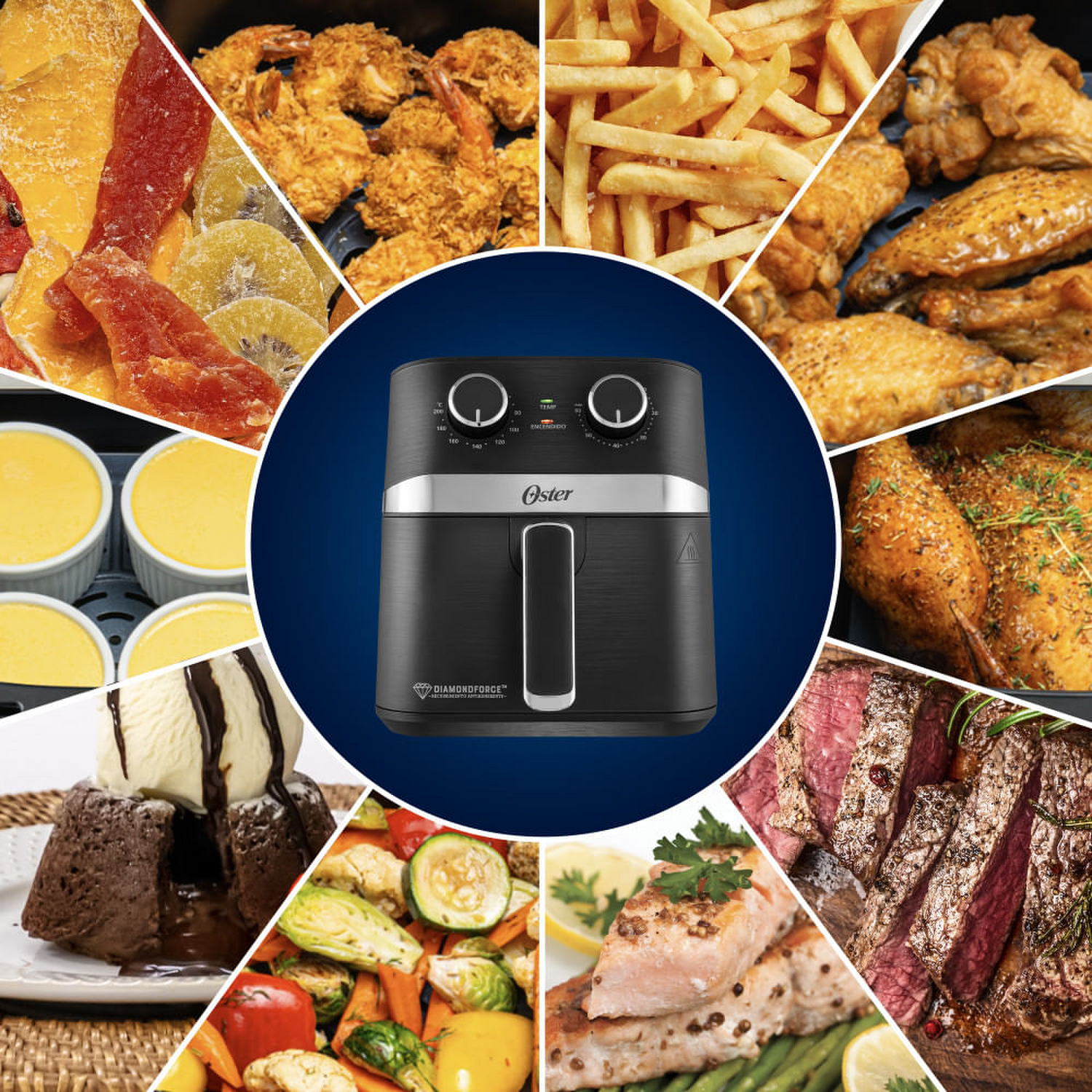 FREIDORA AIR FRYER OSTER MANUAL 4 LITROS NEGRA - 10