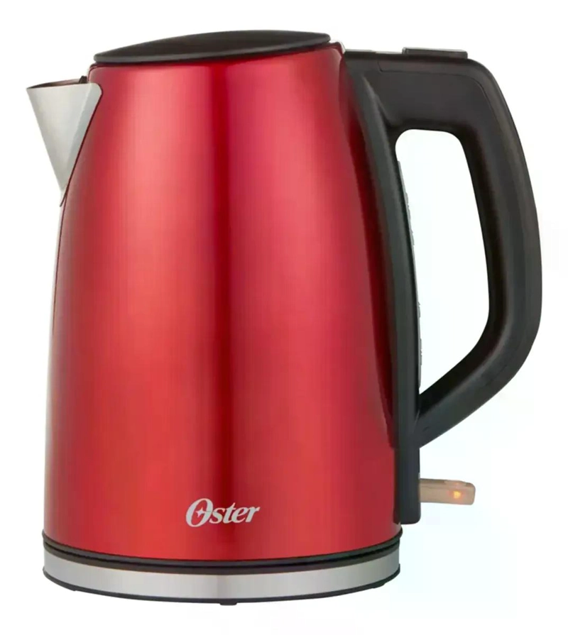 HERVIDOR ELECTRICO OSTER ROJO 1.7L ACERO INOXIDABLE 2133166 ROJO - 1