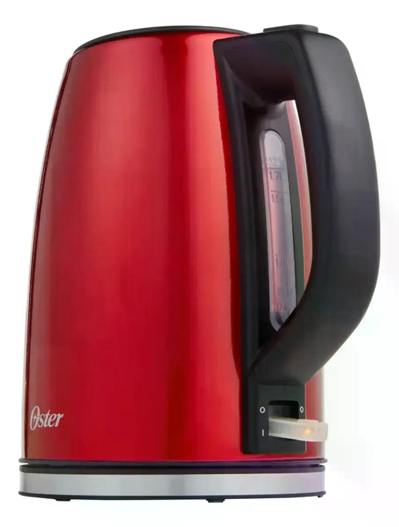 HERVIDOR ELECTRICO OSTER ROJO 1.7L ACERO INOXIDABLE 2133166 ROJO - 5