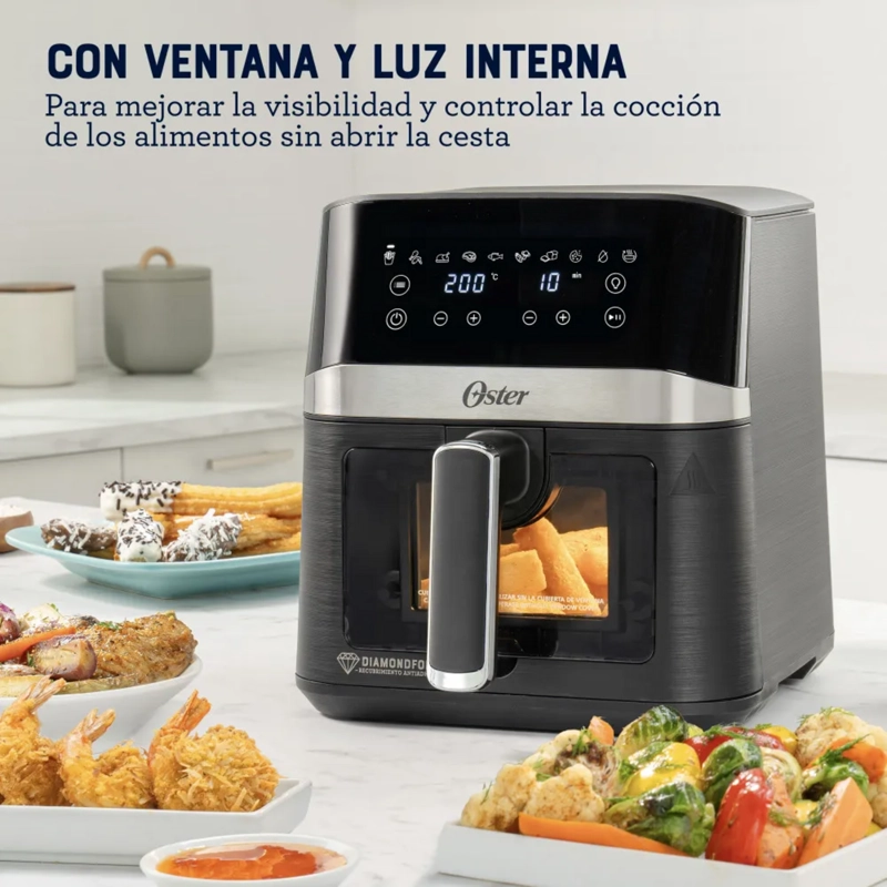 FREIDORA AIR FRYER OSTER 4L VISOR 10 PROG 2204820 - 8