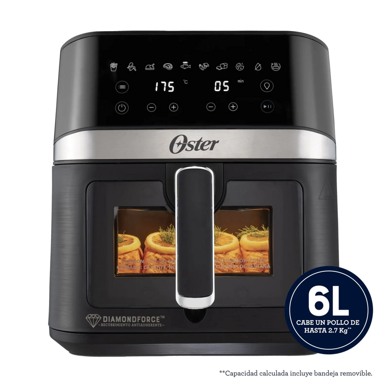 FREIDORA AIR FRYER OSTER 6L DIGITAL CON VISOR MOD 2204818 - 4