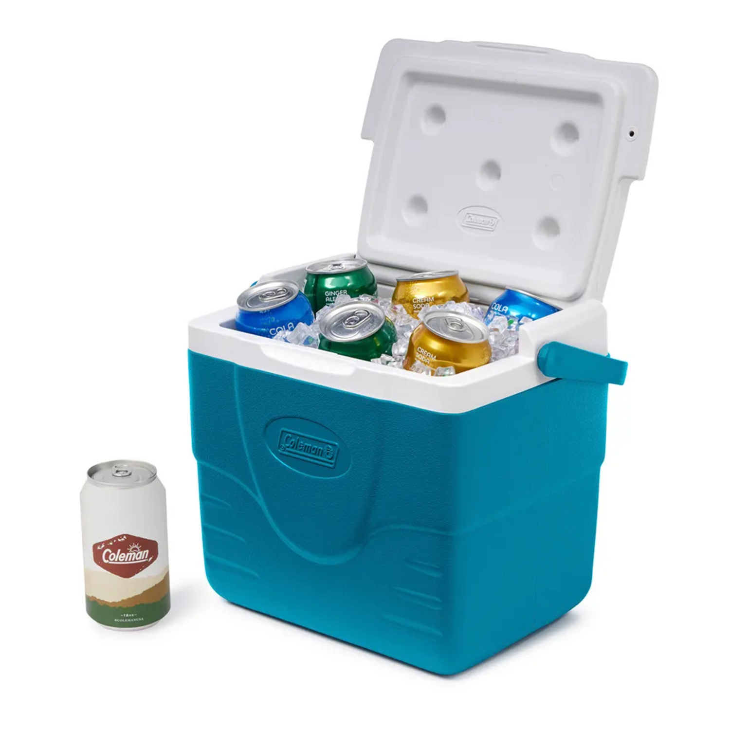 COOLER COLEMAN CHILLER 9 LATAS TEMPLOCK 8,5 LITROS AZUL - 3