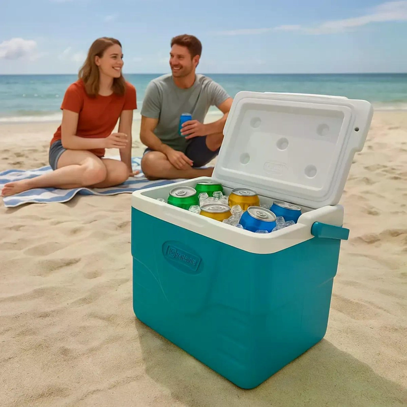 COOLER COLEMAN CHILLER 9 LATAS TEMPLOCK 8,5 LITROS AZUL AZUL - 4