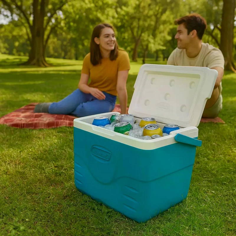 COOLER COLEMAN CHILLER 9 LATAS TEMPLOCK 8,5 LITROS AZUL AZUL - 8