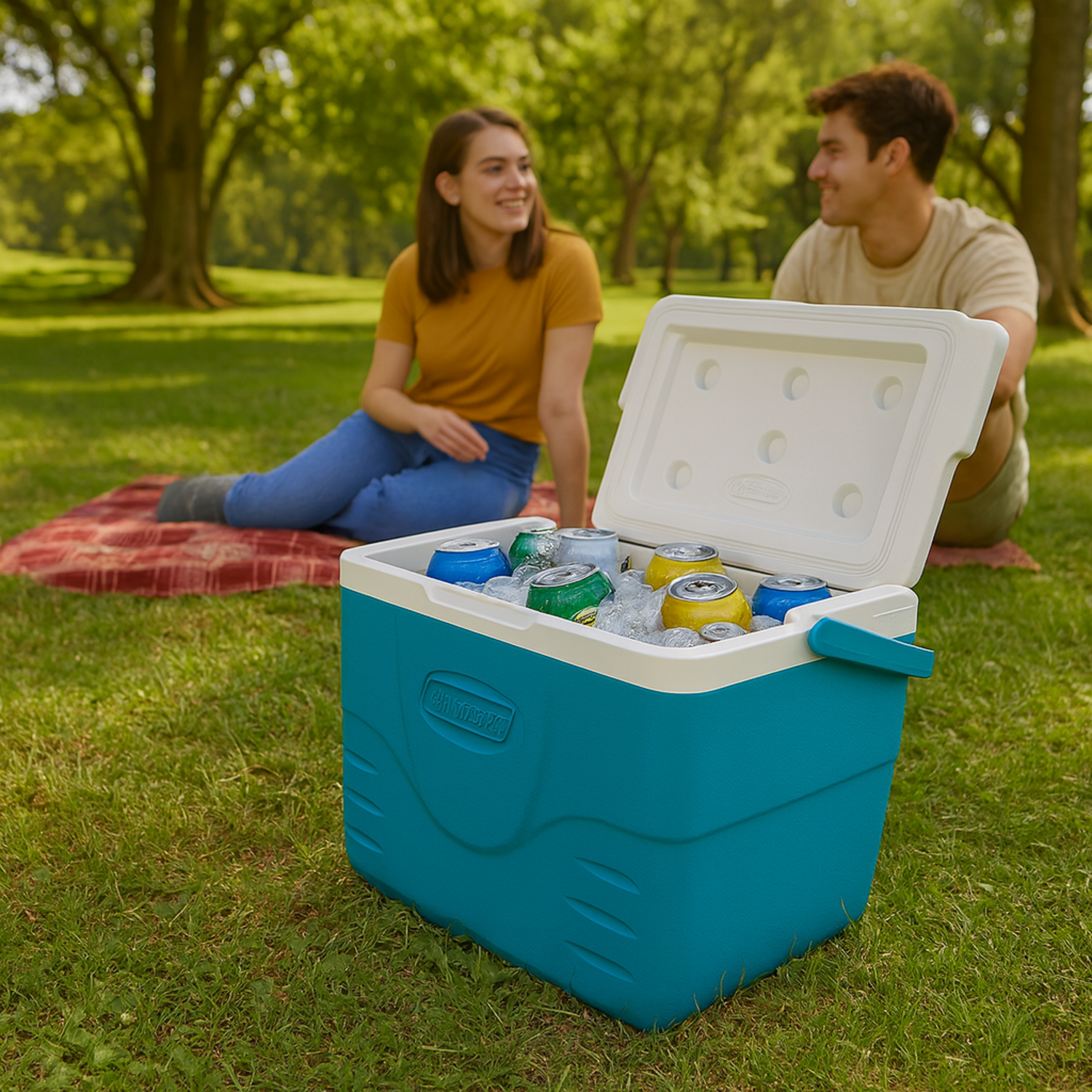 COOLER COLEMAN CHILLER 9 LATAS TEMPLOCK 8,5 LITROS AZUL - 8