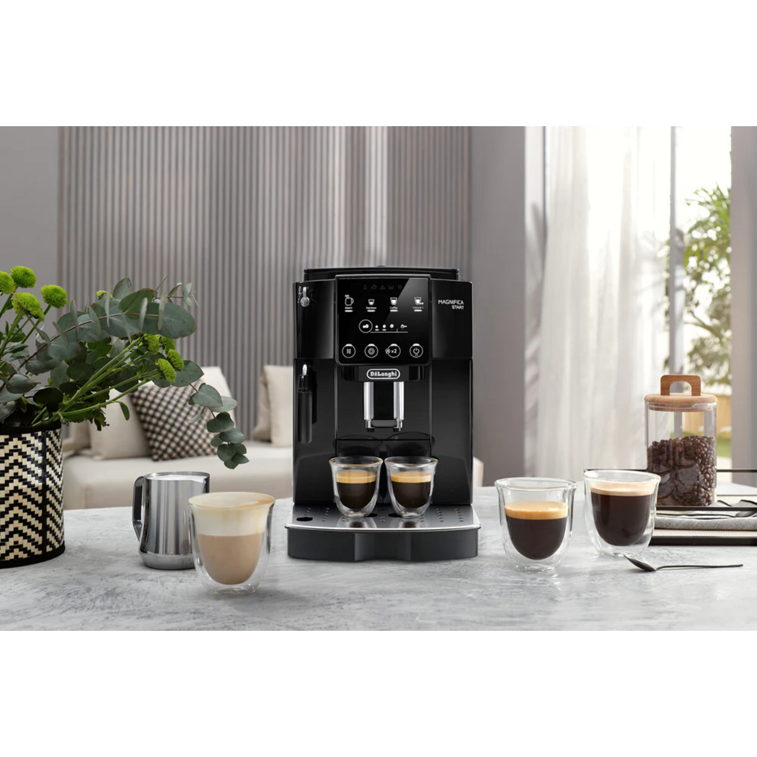 CAFETERA SUPERAUTOMATICA DELONGHI MAGNIFICA START NEGRA - 6