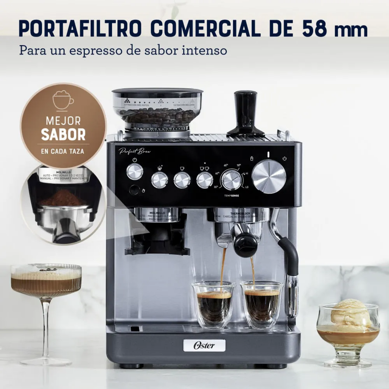 CAFETERA OSTER NUEVA PERFECT BREW CON MOLINILLO 2208823 - 5