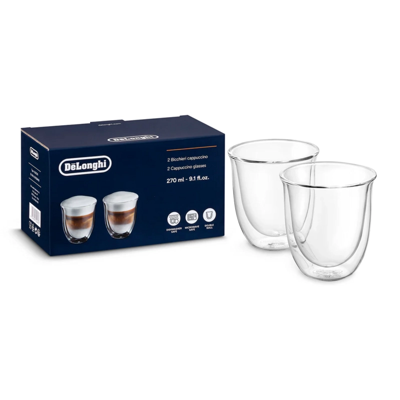 SET VASOS CAFE CAPPUCCINO DELONGHI 2 UNIDADES 270 ML - 2