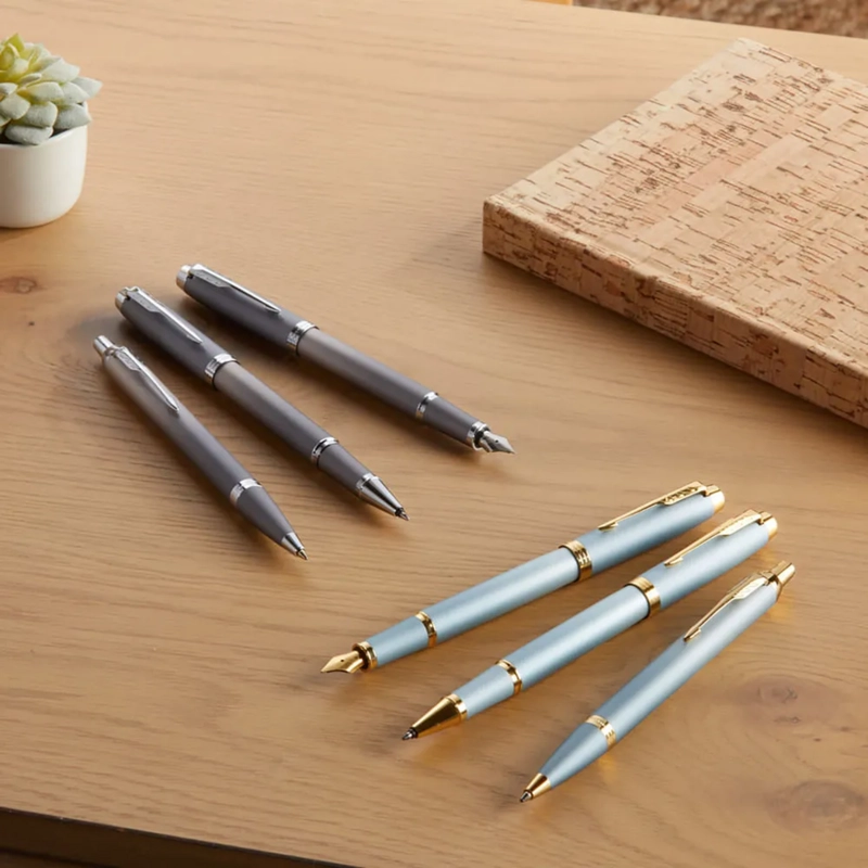 BOLIGRAFO PARKER IM WRITING RITUALS GRIS MED TINTA AZUL - 4