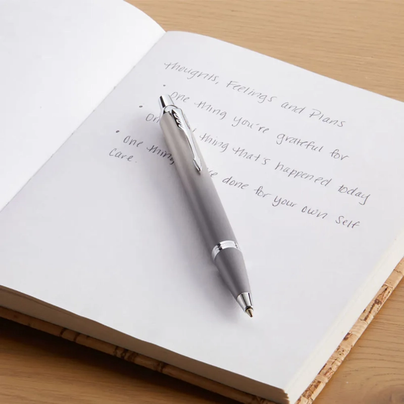 BOLIGRAFO PARKER IM WRITING RITUALS GRIS MED TINTA AZUL - 5