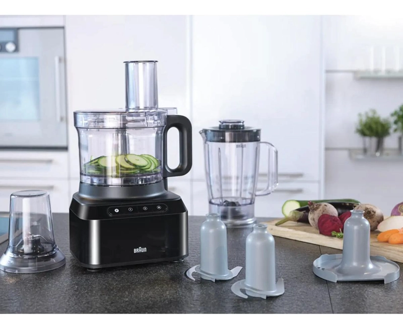 PROCESADOR DE ALIMENTOS BRAUN FP3132 NEGRO - 5