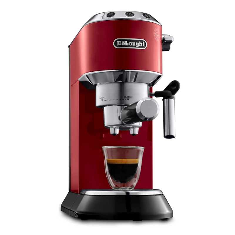 CAFETERA DELONGHI ESPRESSO DEDICA STYLE ROJA