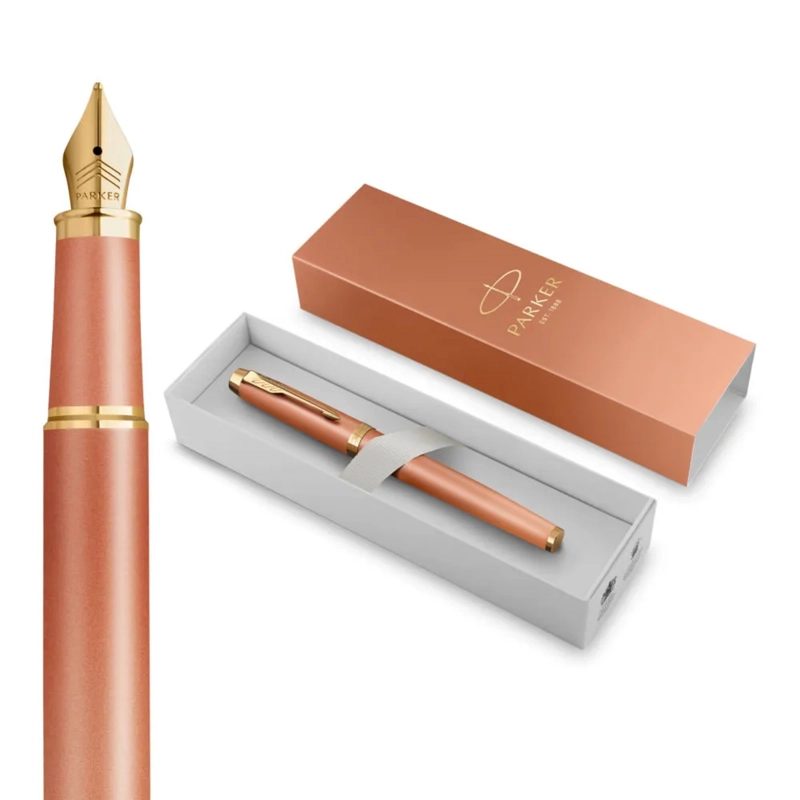 PLUMA PARKER IM WRITING RITUALS NARANJA MED TINTA AZUL - 1