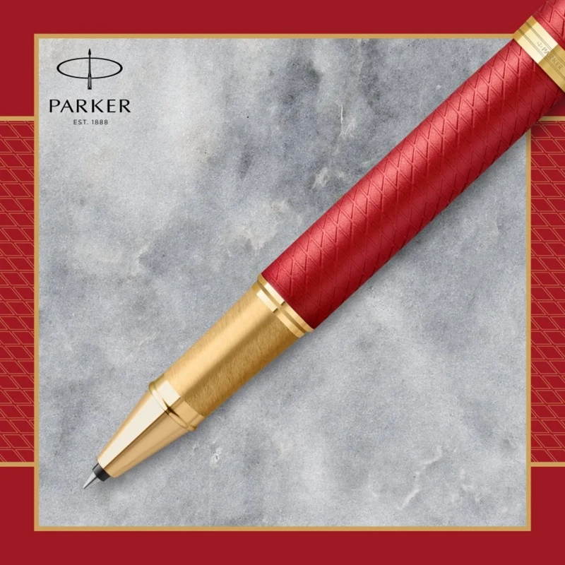 BOLIGRAFO ROLLERBALL PARKER IM PREMIUM ROJO TINTA NEGRA - 6