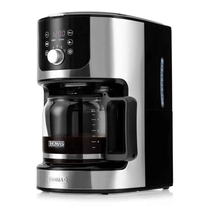 CAFETERA 10 TAZAS MOLINILLO THOMAS TH-145DMI MANTIENE CALOR - 8