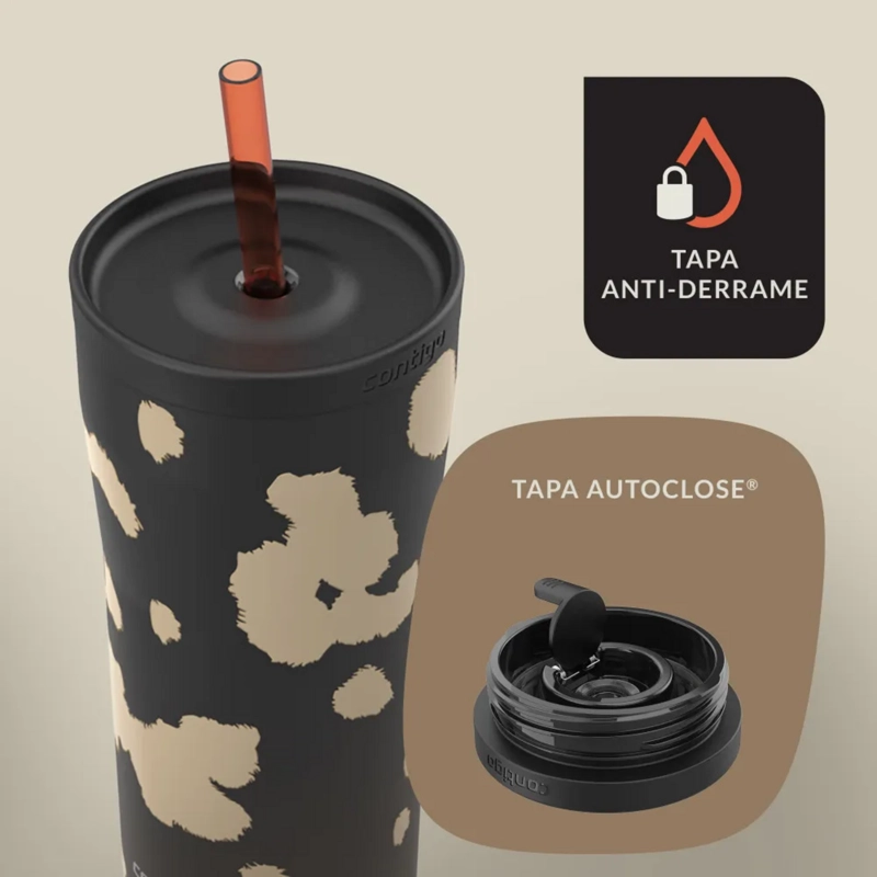 VASO TERMICO 20H FRIO CONTIGO ALLY LOVE SV 2 NEGRO 709 ML - 3