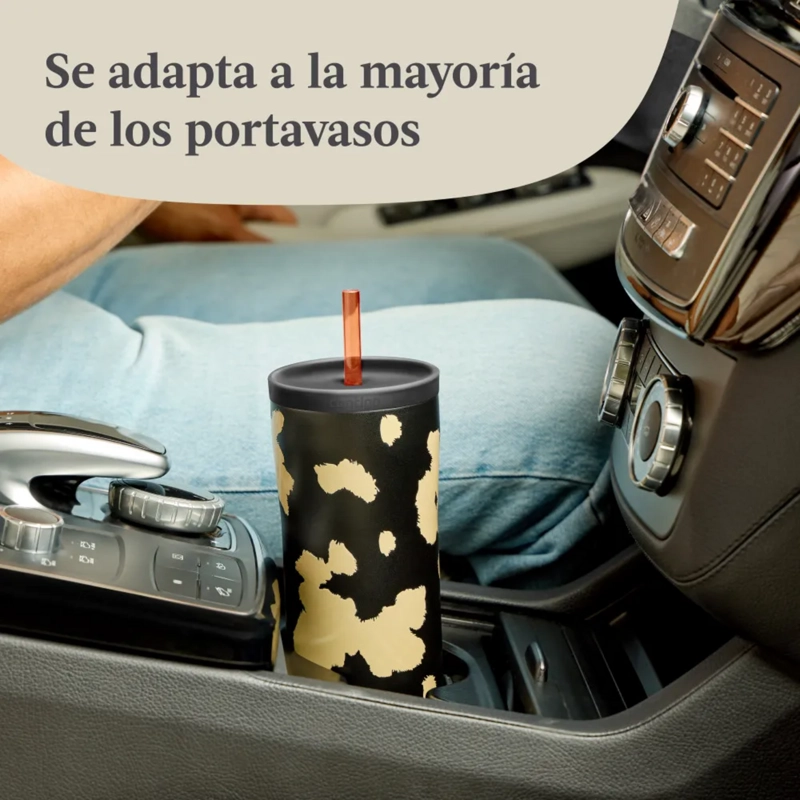 VASO TERMICO 20H FRIO CONTIGO ALLY LOVE SV 2 NEGRO 709 ML - 5