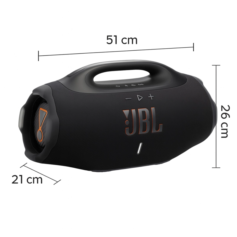 PARLANTE JBL BOOMBOX 4 TIPO BAZOOKA SONIDO POTENTE NEGRO - 2