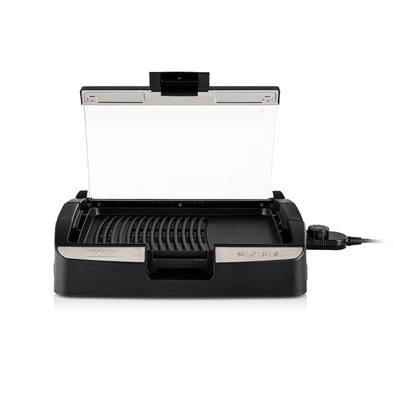 PARRILLA ELECTR THOMAS TH-224 1500W 225C TAPA LIMPIEZA FACIL - 5