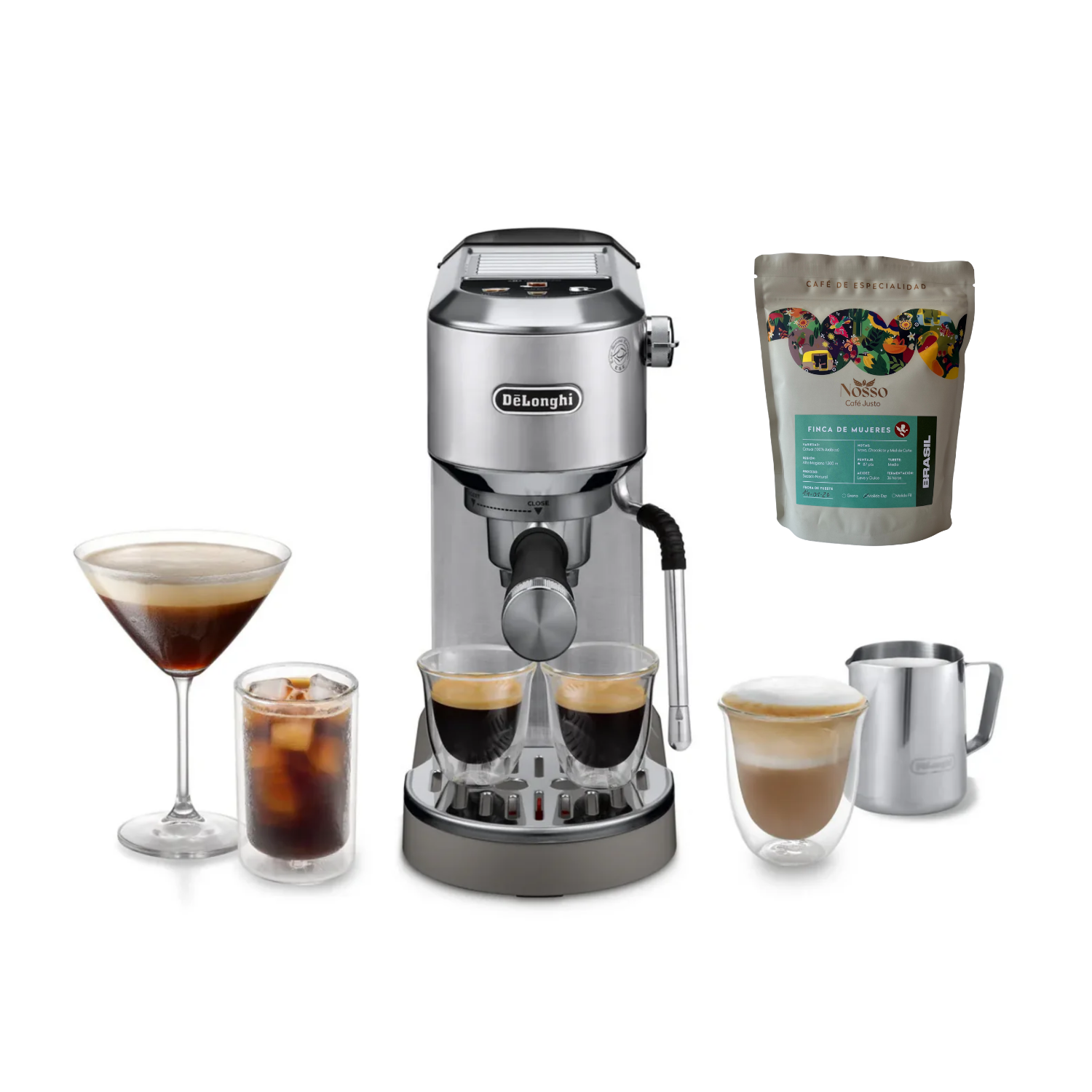 CAFETERA DELONGHI DEDICA DUO LATTEART COLD BREW METAL - 1