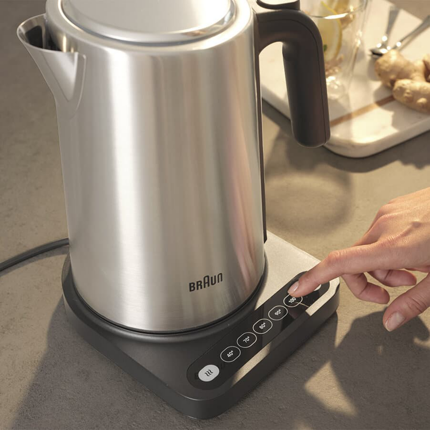 HERVIDOR BRAUN ACERO 2200W 5 TEMPERATURAS MANTIENE CALOR - 5