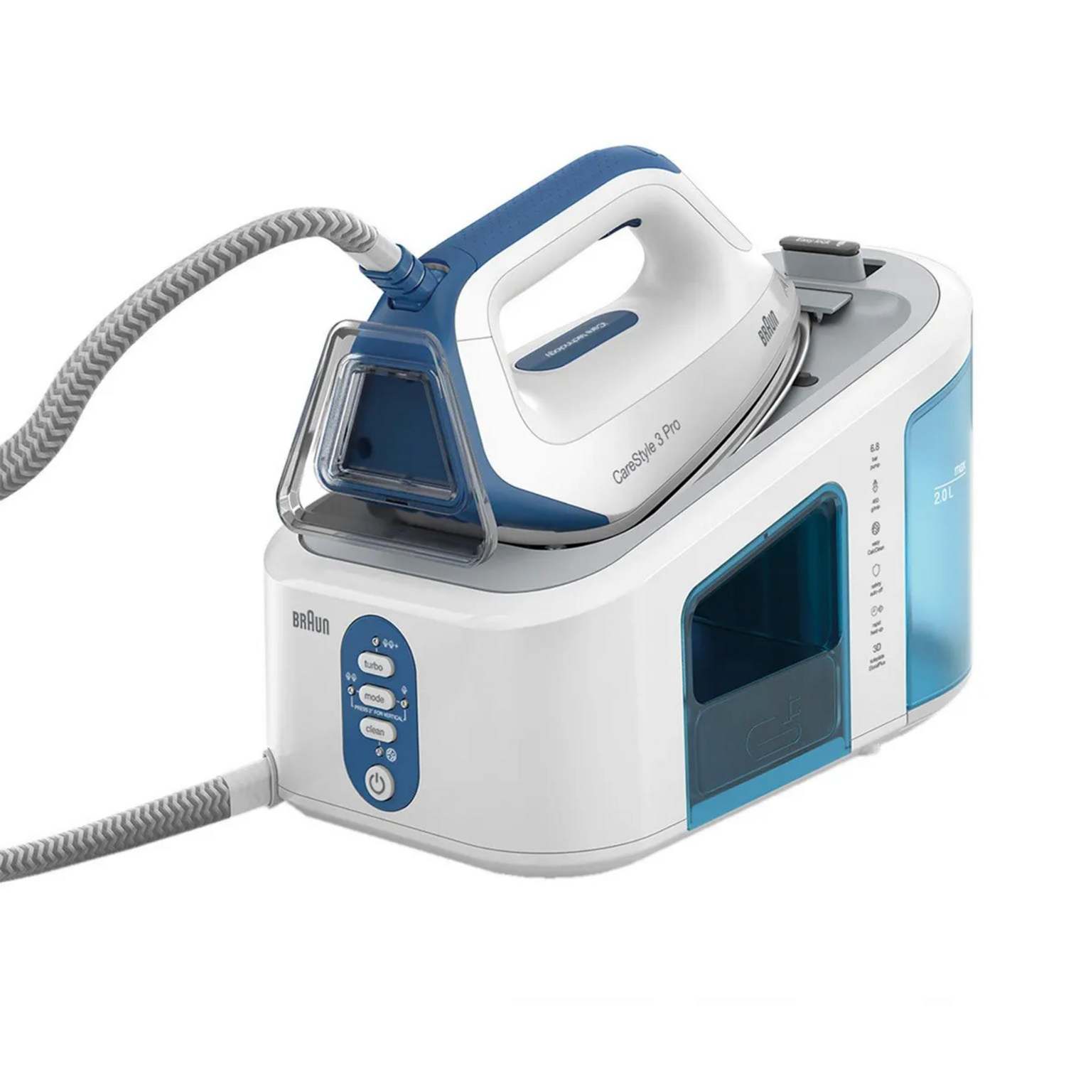 CENTRO PLANCHADO BRAUN CARESTYLE 3 PRO VAPOR ALTA PRESION 2L - 4