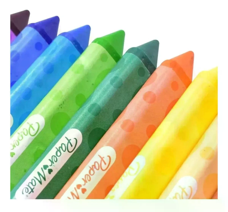 CRAYONES LAPICES DE CERA REDONDOS 12U PAPERMATE AZUL - 6